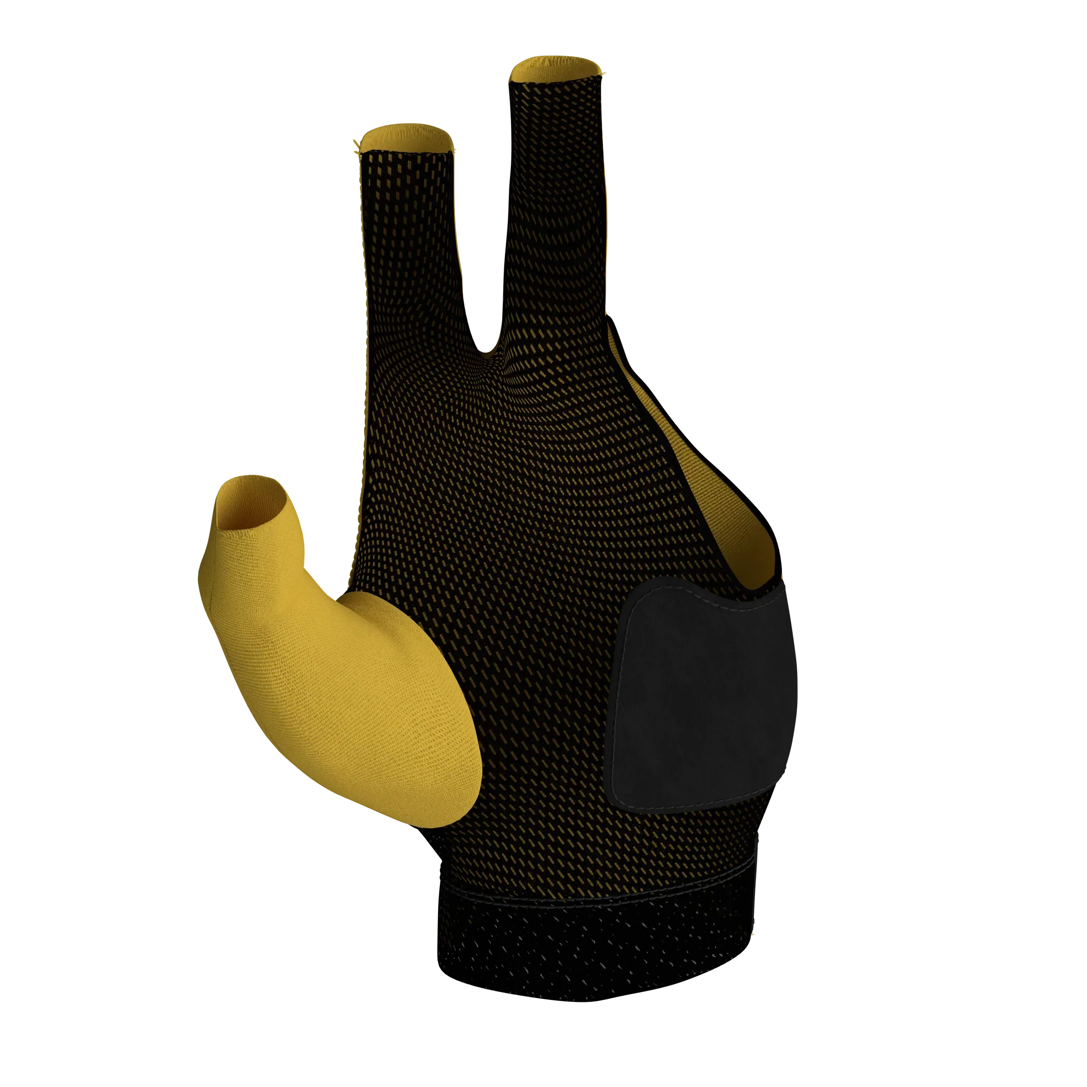 Predator Second Skin Yellow/Balck Billiard Glove – Left Hand - Image 2